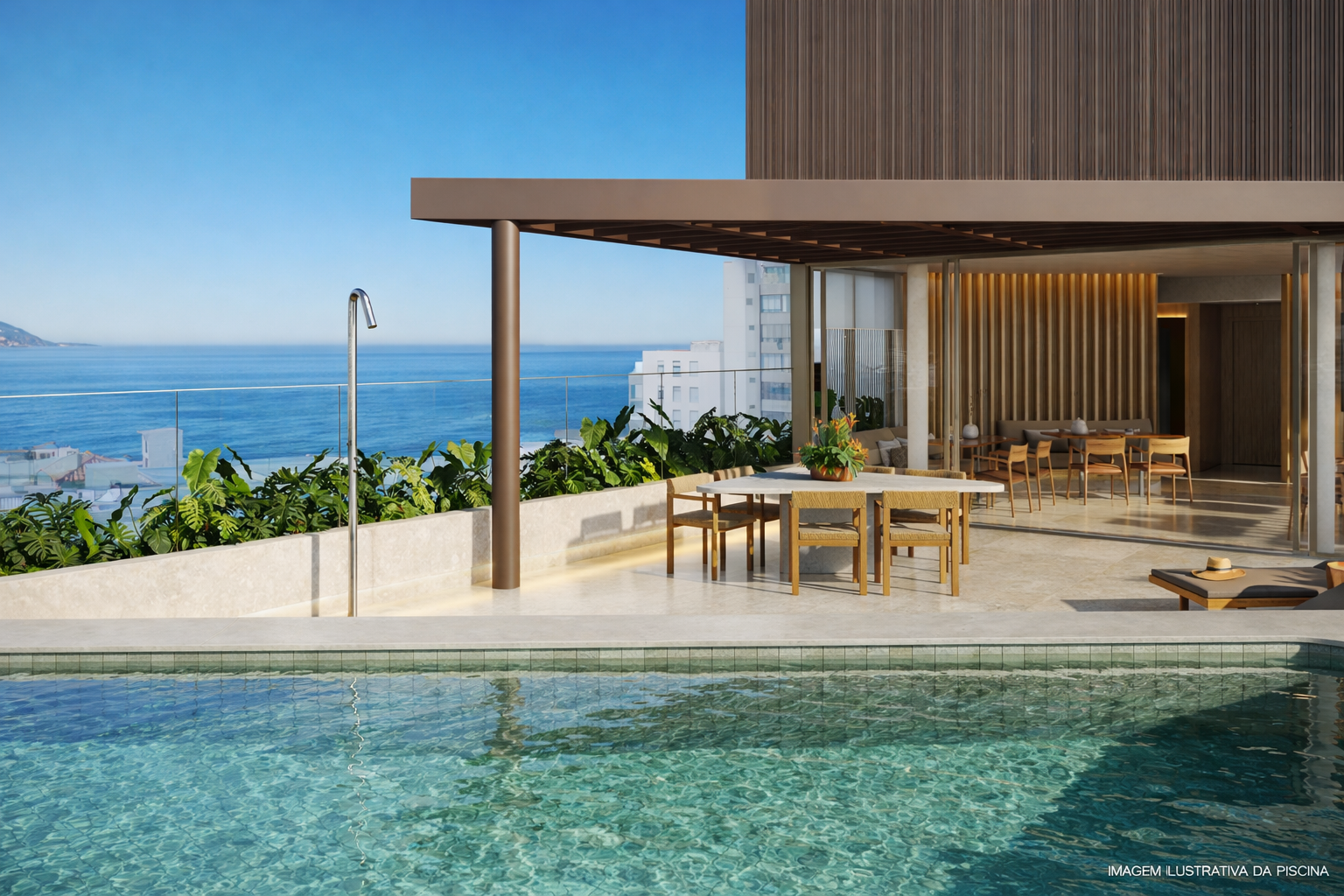 Rooftop com Vista Mar